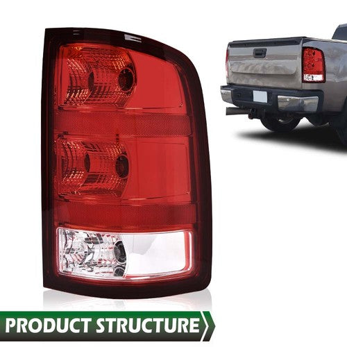 Solid Spare Fit For 07-13 GMC Sierra 1500 2500 3500 Rear Tail Light Brake Lamp Right Side