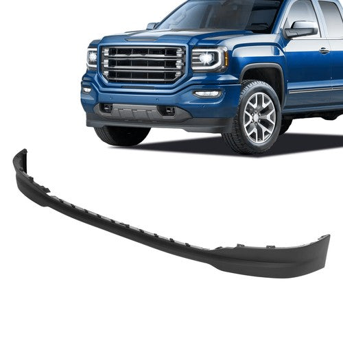 Solid Spare For GMC Sierra 1500 2016-2019 18 Front Bumper Lower Valance Air Deflector Black