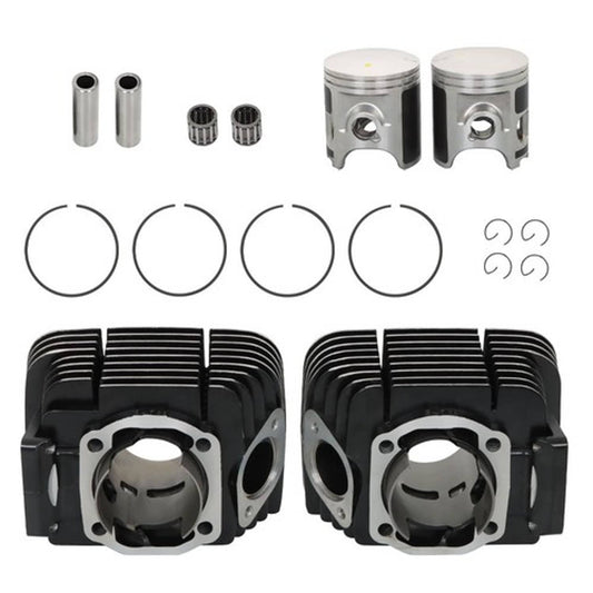 Solid Spare Cylinder Rebuild Kit Pistons Rings Pins For Yamaha Rd350 1973-1975 New
