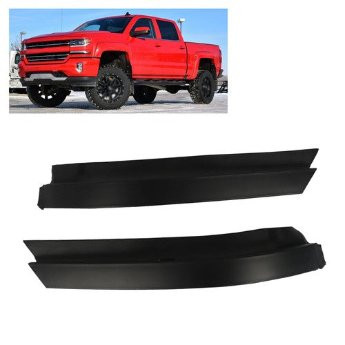 Solid Spare Front Bumper Trim Plastic Suitable For Chevrolet Silverado 1500 16-18 LH+RH 2pcs