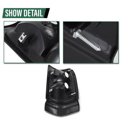 Solid Spare Fit For 1994-2002 Dodge Ram 1500 2500 3500 Red Smoke Tail Lights Brake Lamps