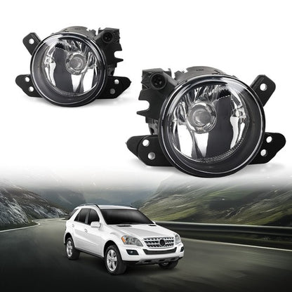 Solid Spare Halogen Fog Lights Driving Lamps Left+Right Fit For 2006-2014 Mercedes-Benz