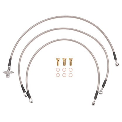 Solid Spare For Yamaha YFZ450 LE SE 2004-2005 Adjustable Front A Arms W/ Brake Lines Clamps