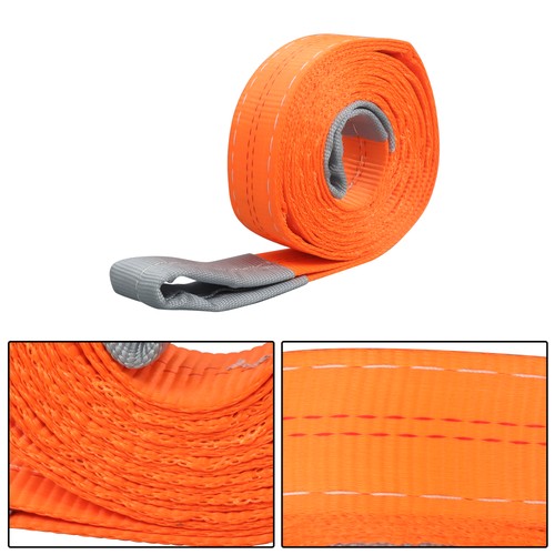 Solid Spare 18800 lbs 2Inch x 10FT Polyester Lift Sling Straps for Hoist, Towing Set of 2