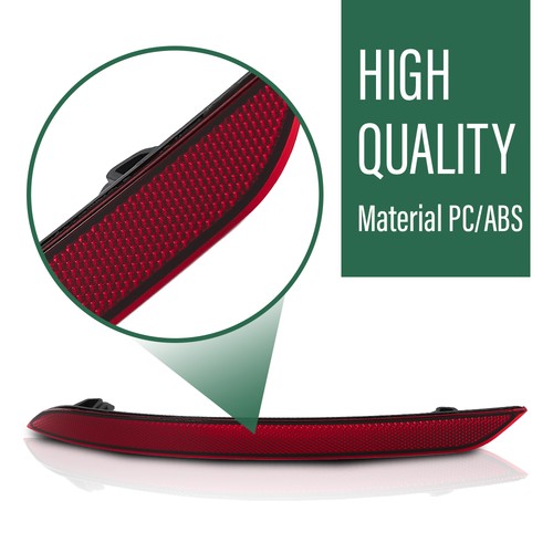 Solid Spare Rear Bumper Reflector Side Marker Red Fit For 2018-2024 Volvo XC60 Left Side