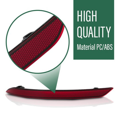 Solid Spare Rear Bumper Reflector Side Marker Red Fit For 2018-2024 Volvo XC60 Left Side
