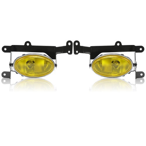 Solid Spare For Honda Civic Coupe 2006 2007 2008 Yellow Lens Bumper Fog Lights Lamp w/Wiring