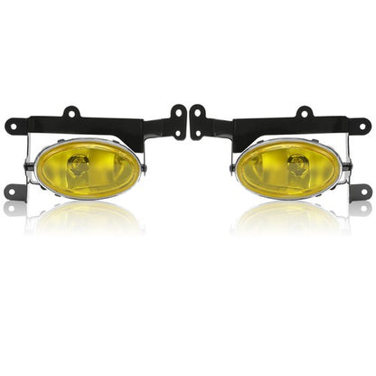 Solid Spare For Honda Civic Coupe 2006 2007 2008 Yellow Lens Bumper Fog Lights Lamp w/Wiring