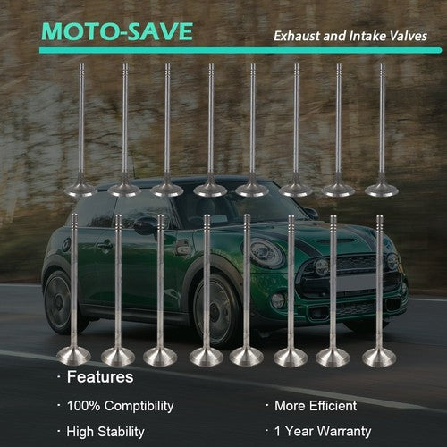 Solid Spare For Mini Cooper R56 R60 11347587470/11347547187 Intake Exhaust Valve Kit
