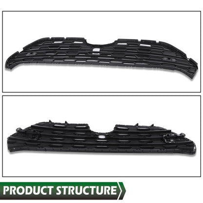 Solid Spare Fit For 2019-2022 Toyota RAV4 Front Center Bumper Grille Grill w/ Radar Holes
