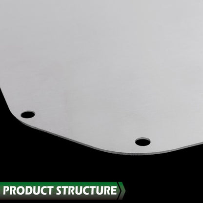 Solid Spare Fit For 1966-1967 Chevelle Aluminum A/C Heater Delete Panel Plate Complete Set