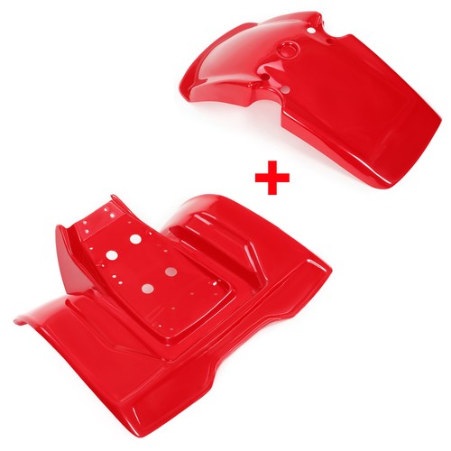 Solid Spare Red ABS Plastic Front + Rear Fenders Fit Honda ATC 200X 3-Wheeler 1983 1984 1985