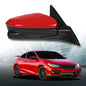Solid Spare Fit For Honda Civic Sedan 16-2020 Red Mirror Power Heated Camera Passenger Side
