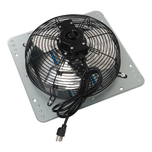 Solid Spare Aluminum 12" Wall Mounted Shutter Exhaust Fan With 1.65 Meters Power Cord Kit