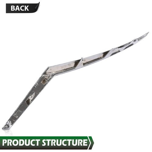 Solid Spare For 2021-2024 Nissan Kicks S SV Right Front Bumper Side Chrome Molding Trim RH