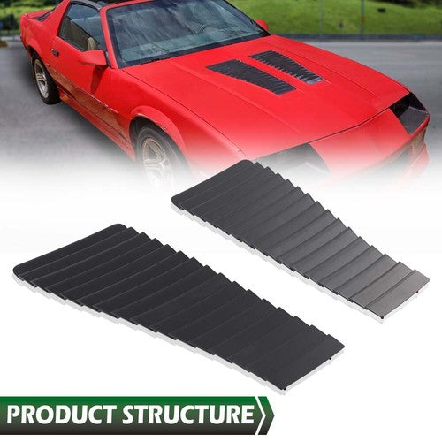 Solid Spare Fit For 1985-1990 Camaro Z28/IROC-Z IROC Hood Louvers New Reproduction Pair