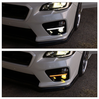 LED DRL Turn Signal Fog Lights Lamps w/Wiring For 2015 2016 2017 Subaru WRX STI