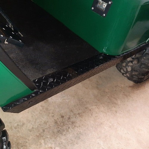 Solid Spare Aluminum Diamond Plate Rocker Panel Side Cover For EZGO TXT Golf Cart 1994-2013
