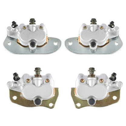 Solid Spare Front & Rear Brake Calipers Set For 2008-2013 Yamaha Rhino 700 YXR700 With Pads