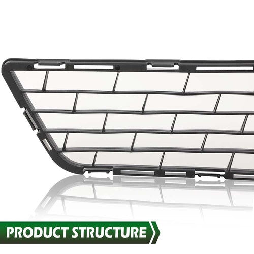 Solid Spare Fit For 2013-2015 Nissan Sentra Front Bumper Lower Grille Grill Cover Black