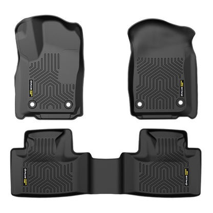 Solid Spare Fit For 16-24 Jeep Grand Cherokee Dodge Durango All Weather TPE Floor Mats Liner