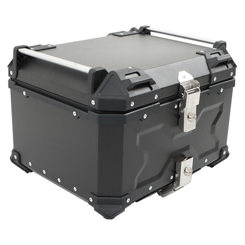 Solid Spare Motorcycle 55L Top Case Tail Box Waterproof Luggage Aluminum Trunk Storage