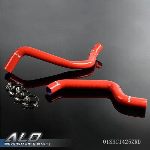 Solid Spare Silicone Radiator Hose Fit For 91-99 Mitsubishi 3000 GT/91-96 Dodge Stealth Red
