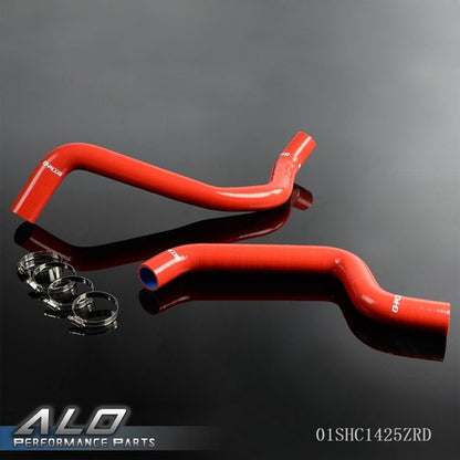 Solid Spare Silicone Radiator Hose Fit For 91-99 Mitsubishi 3000 GT/91-96 Dodge Stealth Red