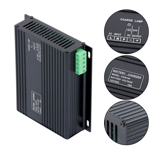 Solid Spare CH2810 12V/24VDC 10A Generator Diesel Automatic Battery Charger Voltage New