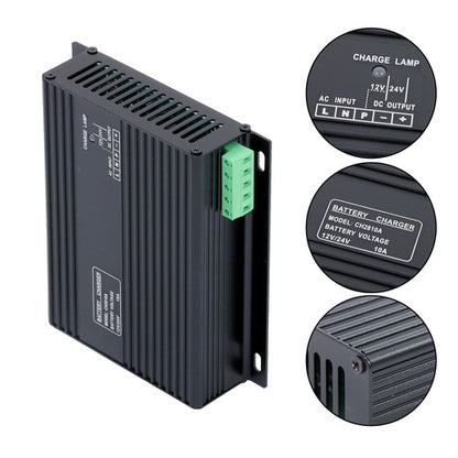Solid Spare CH2810 12V/24VDC 10A Generator Diesel Automatic Battery Charger Voltage New