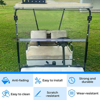 Solid Spare For EZGO Marathon Golf Cart Windshield Clear 1986-1994.5 Gas & Electric Model