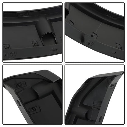 Solid Spare New Plastic Black Wide Wheel Lip Fender Flares Fit For Ford Bronco 2021-2024