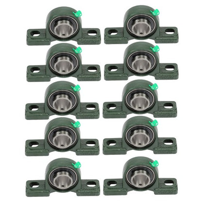 Solid Spare 10Pcs UCP206-20 Pillow Block Bearing 1-1/4" Bore 2 Bolt Solid Base Self-Aligning