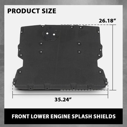 Solid Spare Fit For 2018-2023 BMW X3 X4 Front Engine Splash Shield Under Cover 51757417386