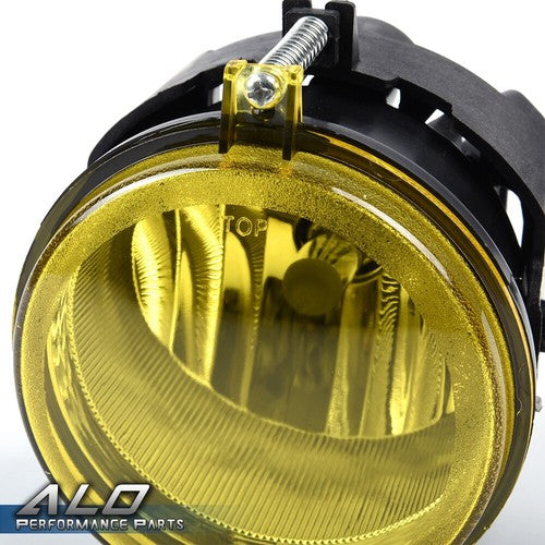 Solid Spare Fit For Dodge Challenger Charger Nitro Avenger Yellow Front Fog Lights+Bulbs