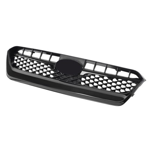 Solid Spare Front Upper Grille Plastic Gloss Black Suitable For Subaru WRX/WRX STI 2015-2017