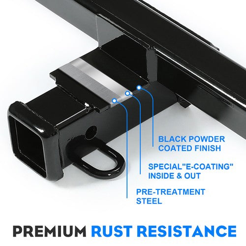 Solid Spare Class 3 Trailer Hitch 2'' Tow Receiver For Toyota RAV4 2019-2023 Powder Coated