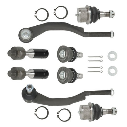 Solid Spare For Chevrolet GMC 2002-07 V8/L6 8× Inner&Outer Tie Rods Upper Lower Ball Joints