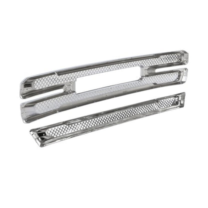 Chrome Fits GMC Sierra 1500 SLT AT4 2019-2022 Front Grille Covers Grill Overlay
