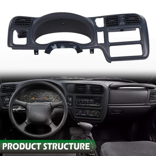Solid Spare Dark Gray Dash Trim Bezel Fit For 1998-2004 Blazer Jimmy Sonoma S10 Bravada New