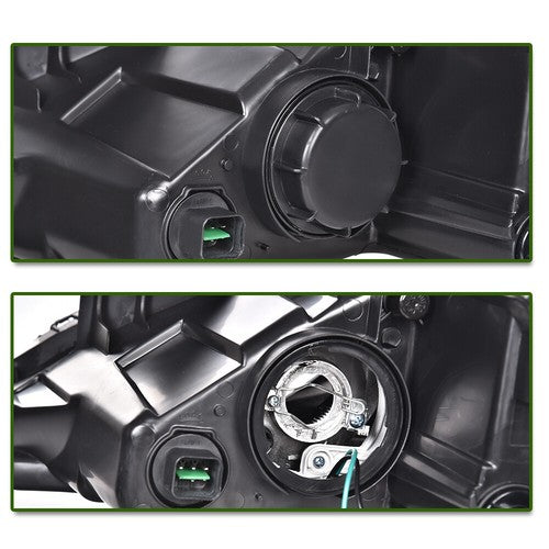 Solid Spare Fit For 2011-2014 Hyundai Sonata Chrome Housing Projector Headlights Assembly
