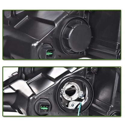 Solid Spare Fit For 2011-2014 Hyundai Sonata Chrome Housing Projector Headlights Assembly
