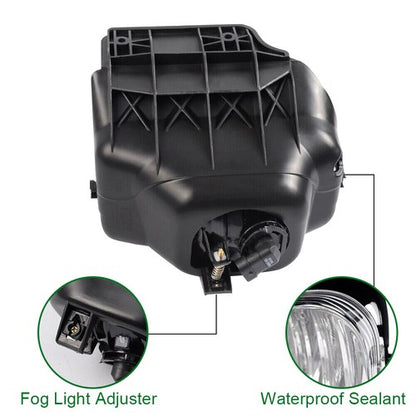 Solid Spare Amber/Chrome Headlights+Fog Lights Fit For 2003-2007 Chevy Silverado Avalanche