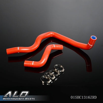 Solid Spare Fit For 94-97 Honda Accord / Prelude H22 97-01/F22 Red Silicone Radiator Hose