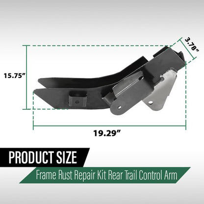 Solid Spare Fit For 97-06 Jeep Wrangler TJ Frame Rust Repair Kit Rear Trail Control Arm