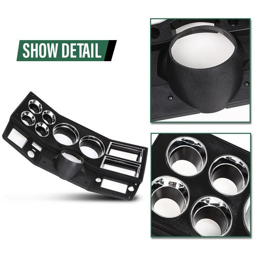 Solid Spare Fit For Chevrolet GMC Truck 1981-1983 Dash Bezel W/ A/C W/ Lower Column Cover