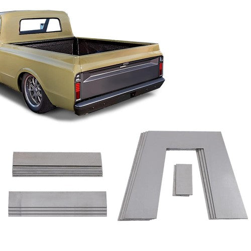 Solid Spare Universal Weld on Lowering Truck Under Bed Frame 10" Step C Notch Kit 2" Wide GM
