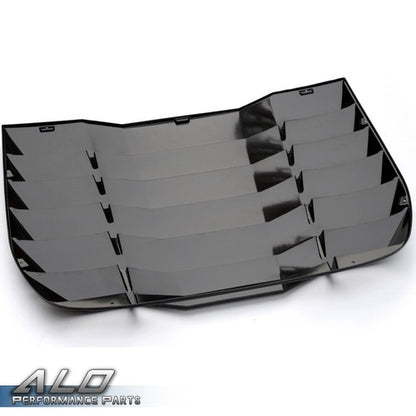 Solid Spare Fits For 2009-2020 Nissan 370Z Coupe Rear Window Louver Sun Shade Cover ABS