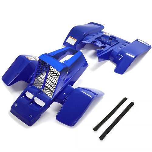 Solid Spare Blue Grille Front & Rear Fenders + Gas Tank Plastics Kits For Yamaha Banshee 350