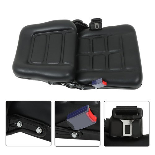 Solid Spare Adjustable PVC Backrest Safety Belt Universial Forklift Tractor Seat Mower